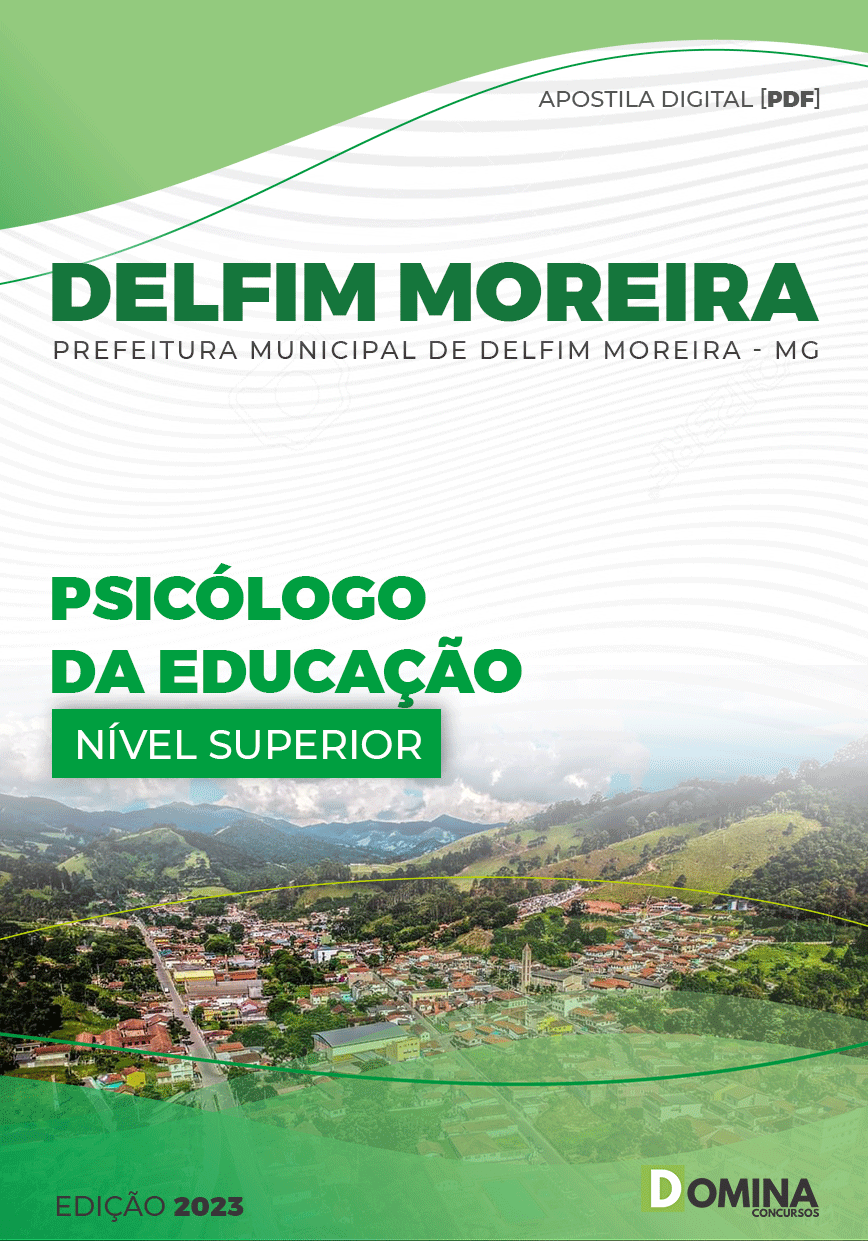 Apostila Pref Delfim Moreira MG 2023 Psicólogo Educação