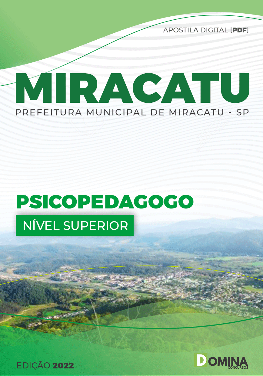 Apostila Concurso Pref Miracatu SP 2022 Psicopedagogo