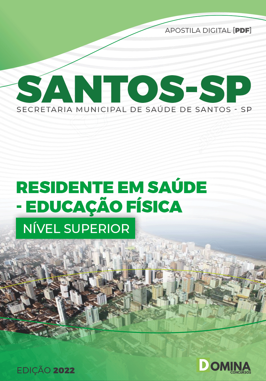 Apostila SMS Santos SP 2022 Residente Saúde Educação Física