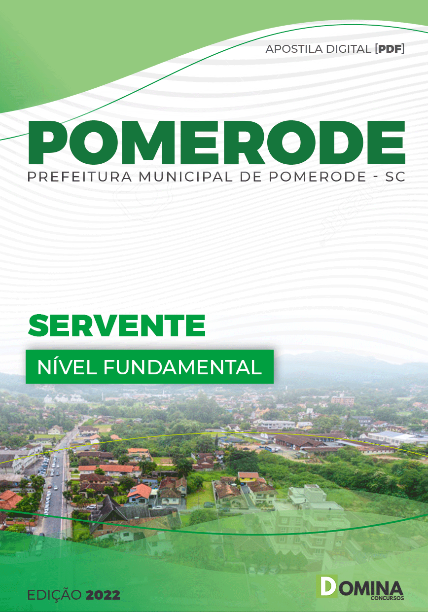 Apostila Concurso Pref Pomerode SC 2022 Servente