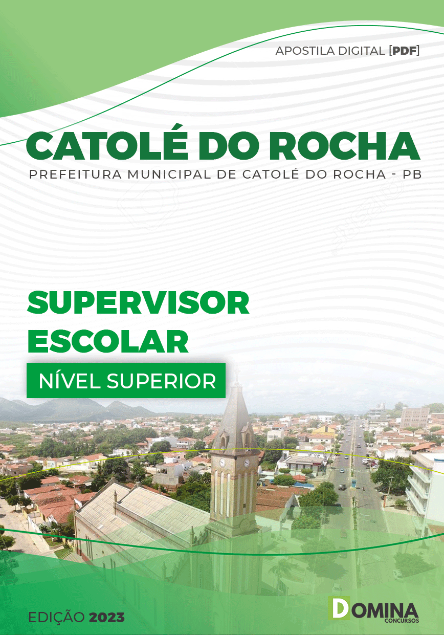 Apostila Digital Pref Catolé Rocha PB 2023 Supervisor Escolar