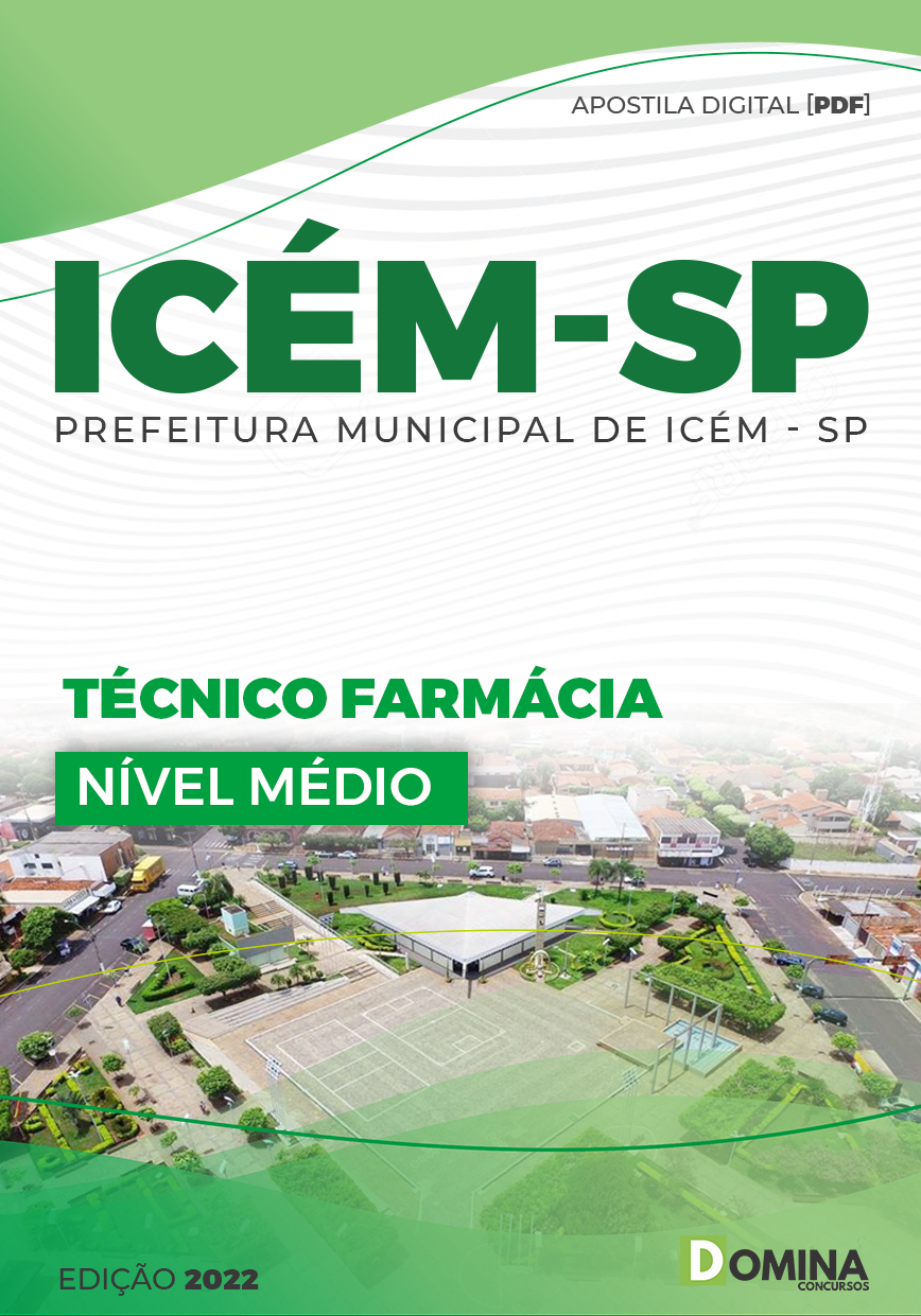 Apostila Digital Concurso ICÉM SP 2022 Técnico Farmácia
