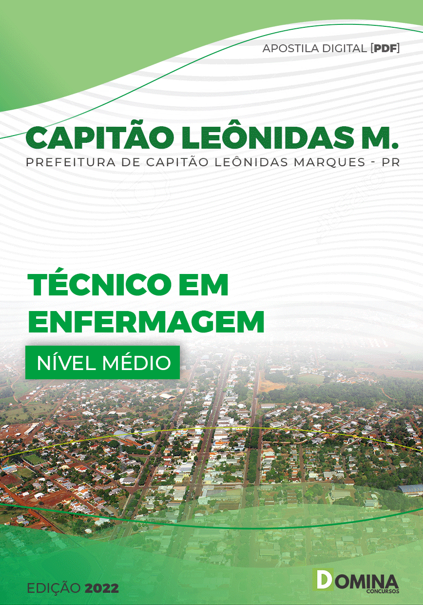 Apostila Pref Capitão Leônidas Marques PR 2022 Técnico Enfermagem