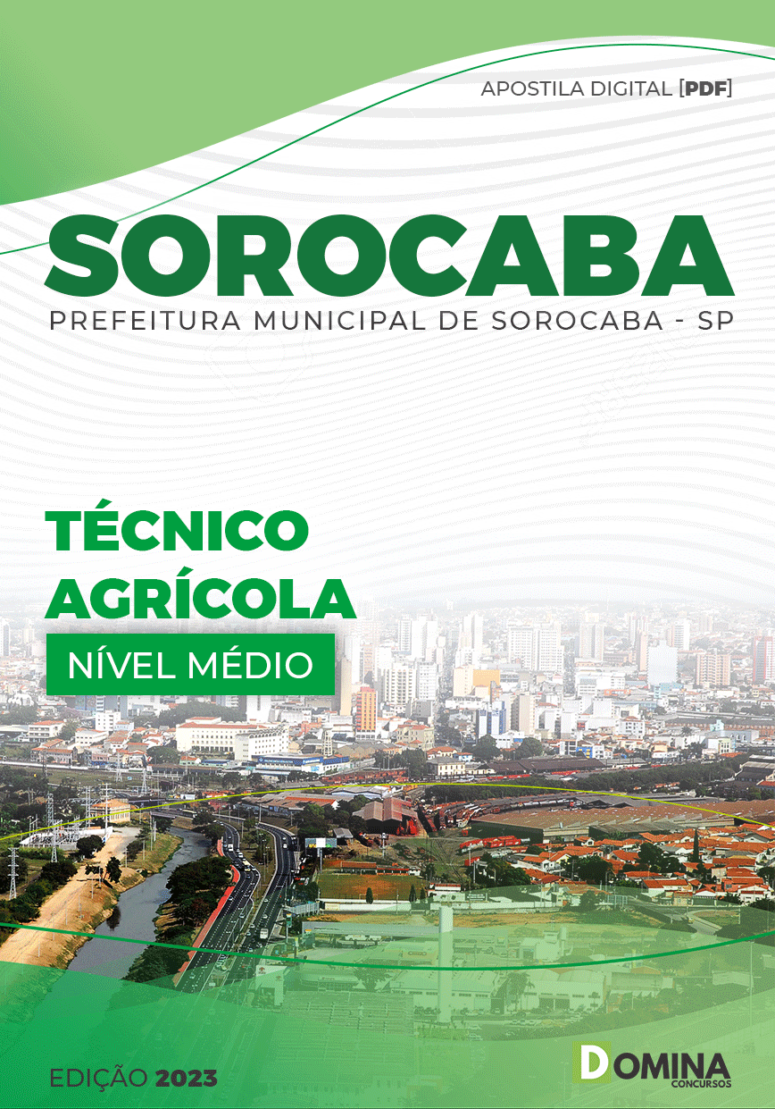 Apostila Digital Pref Sorocaba SP 2023 Técnico Agrícola