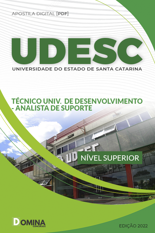 Apostila UDESC 2022 Técnico Desenvolvimento Analista Suporte