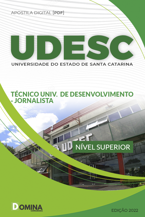 Apostila UDESC 2022 Técnico Desenvolvimento Jornalista