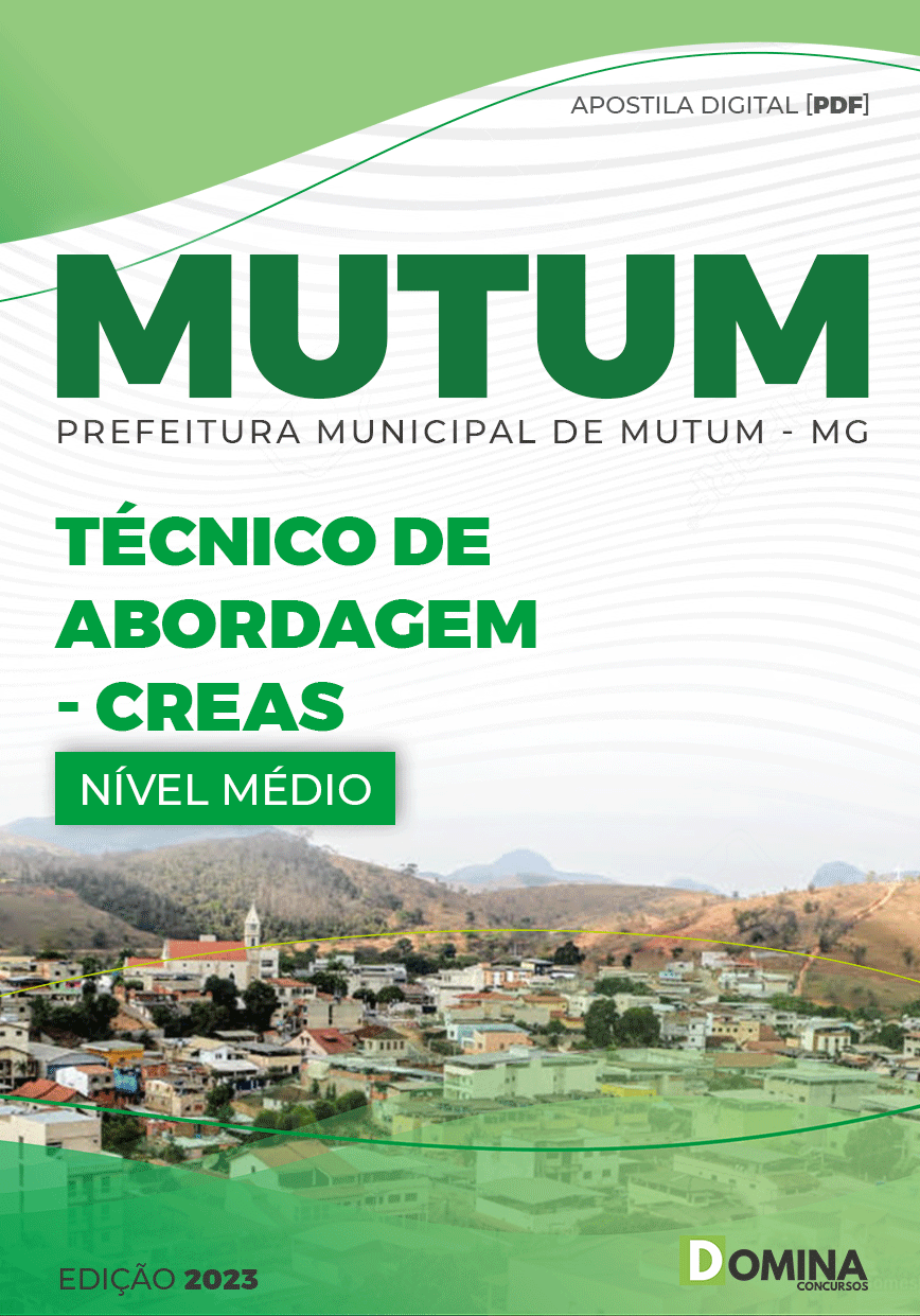 Apostila Pref Mutum MG 2023 Técnico Abordagem CREAS