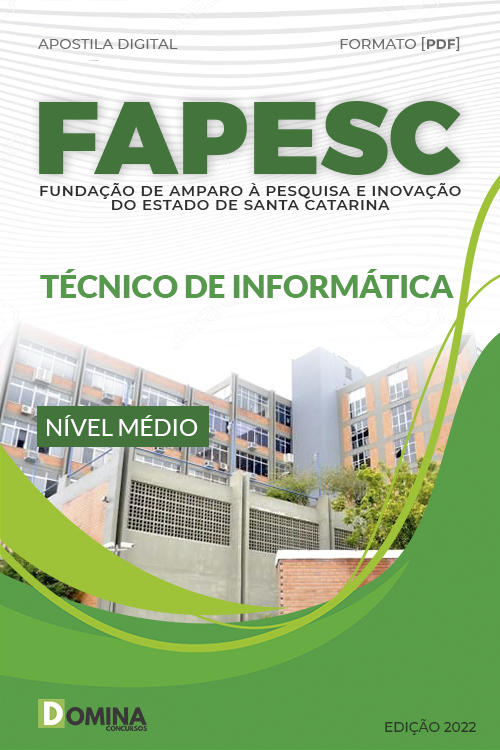 Apostila Digital Concurso FAPESC 2022 Técnico Informática