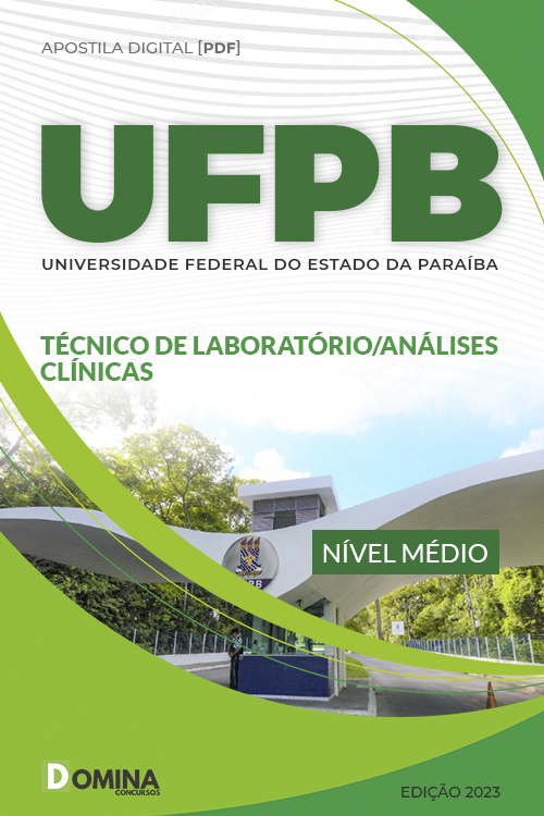 Apostila UFPB 2023 Técnico Laboratório Análises Clínicas
