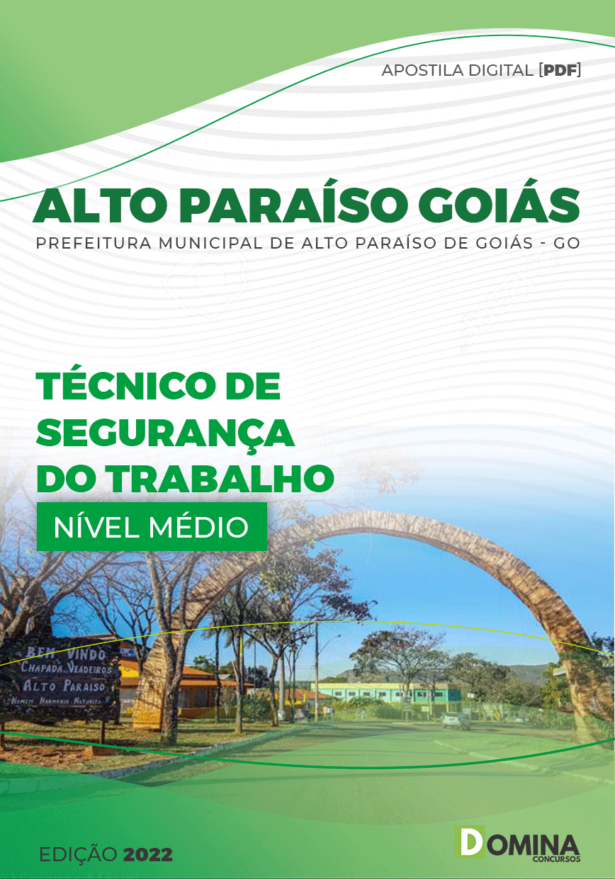 Apostila Pref Alto Paraíso Goiás GO 2022 Técnico Segurança Trabalho
