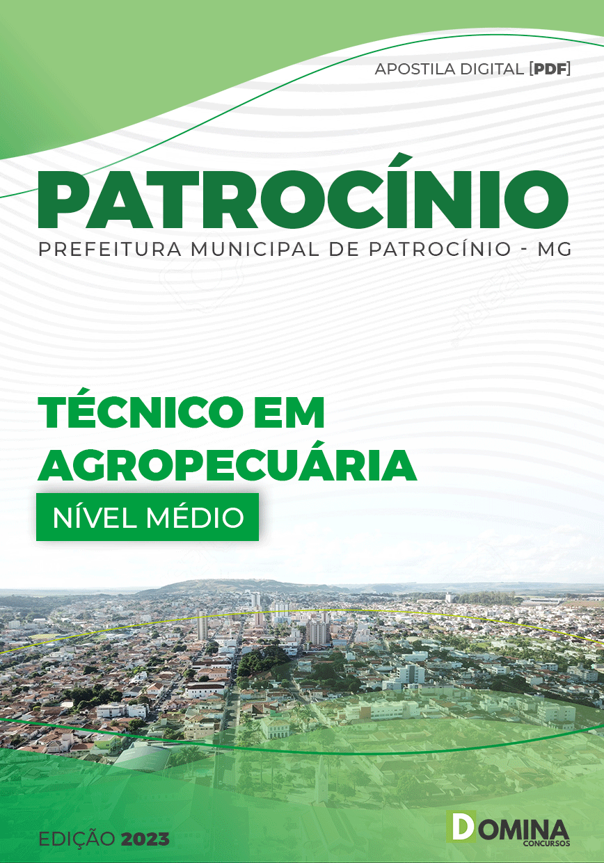 Apostila Pref Patrocínio MG 2023 Técnico Agropecuária