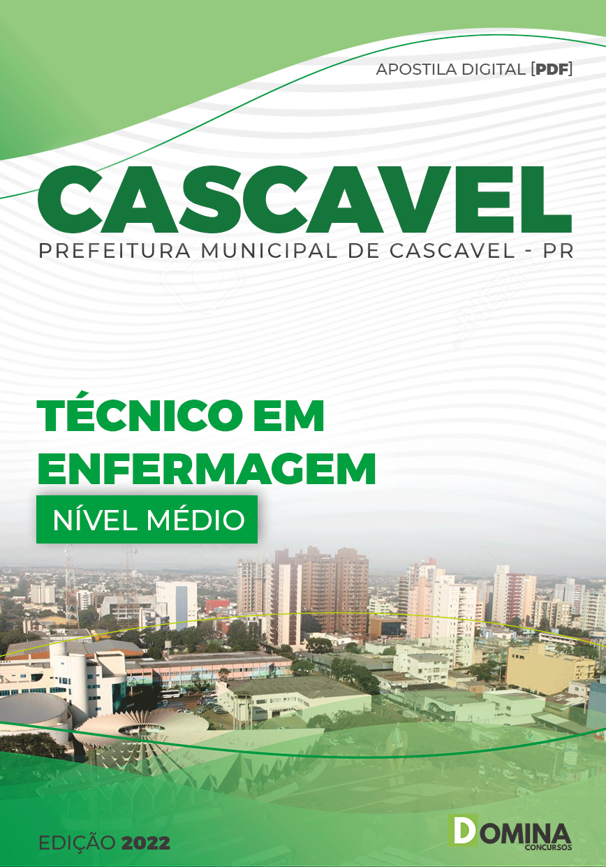 Apostila Digital Pref Cascavel PR 2022 Técnico Enfermagem