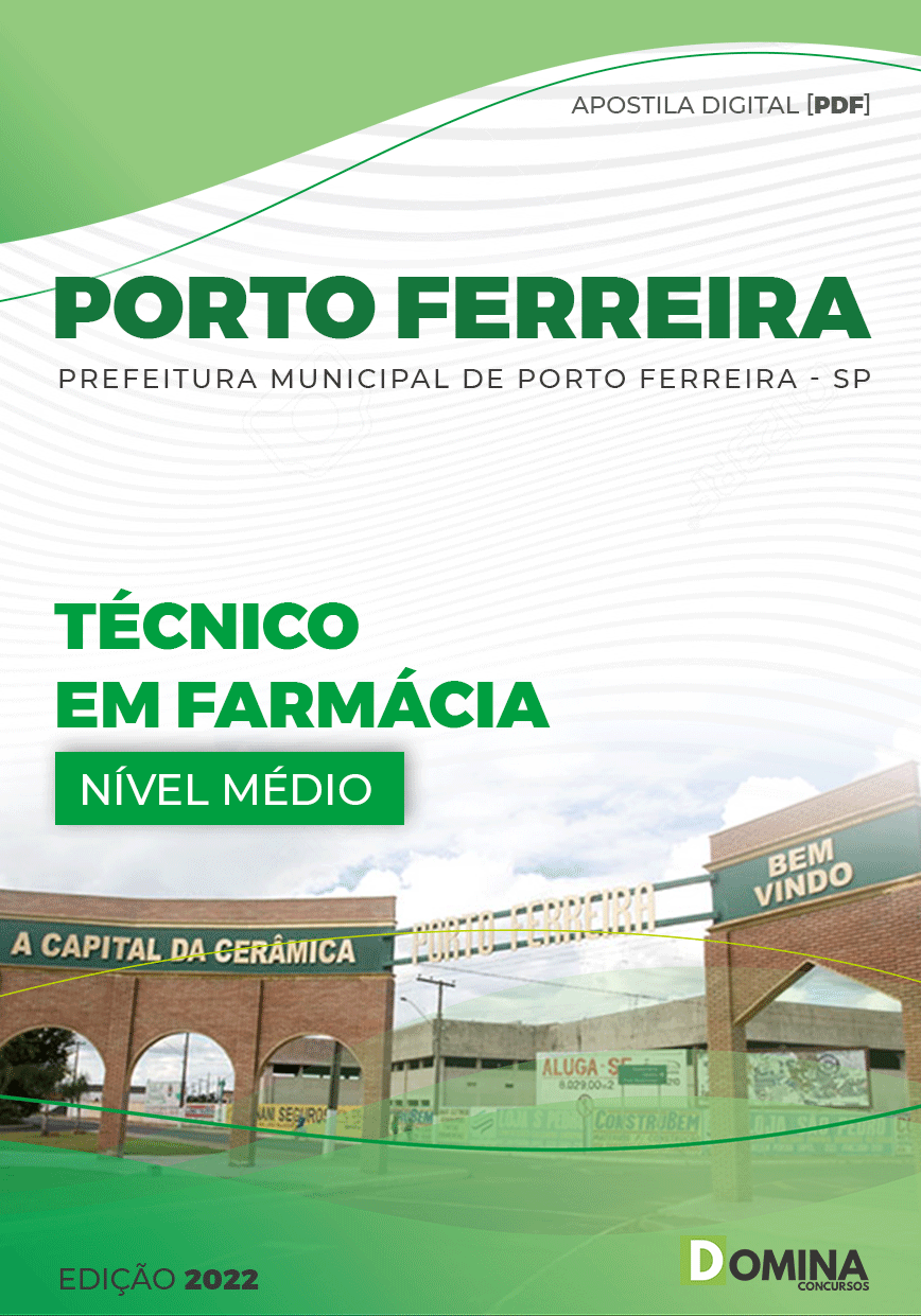 Apostila Pref Porto Ferreira SP 2022 Técnico Farmácia