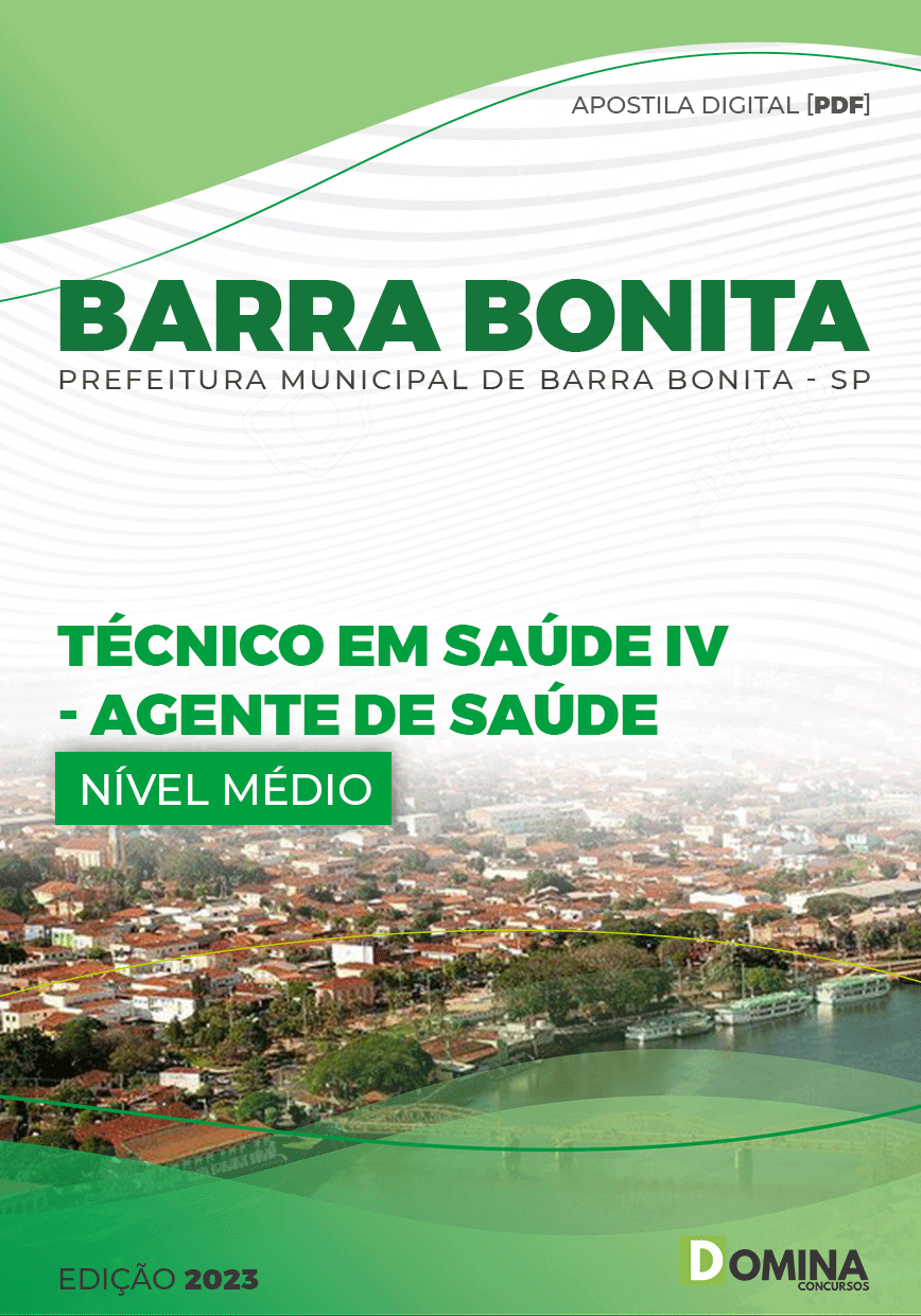 Apostila Pref Barra Bonita SP 2023 Técnico Saúde IV Agente Saúde