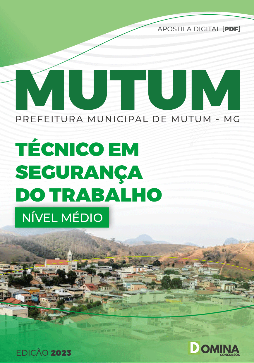 Apostila Pref Mutum MG 2023 Técnico Segurança Trabalho