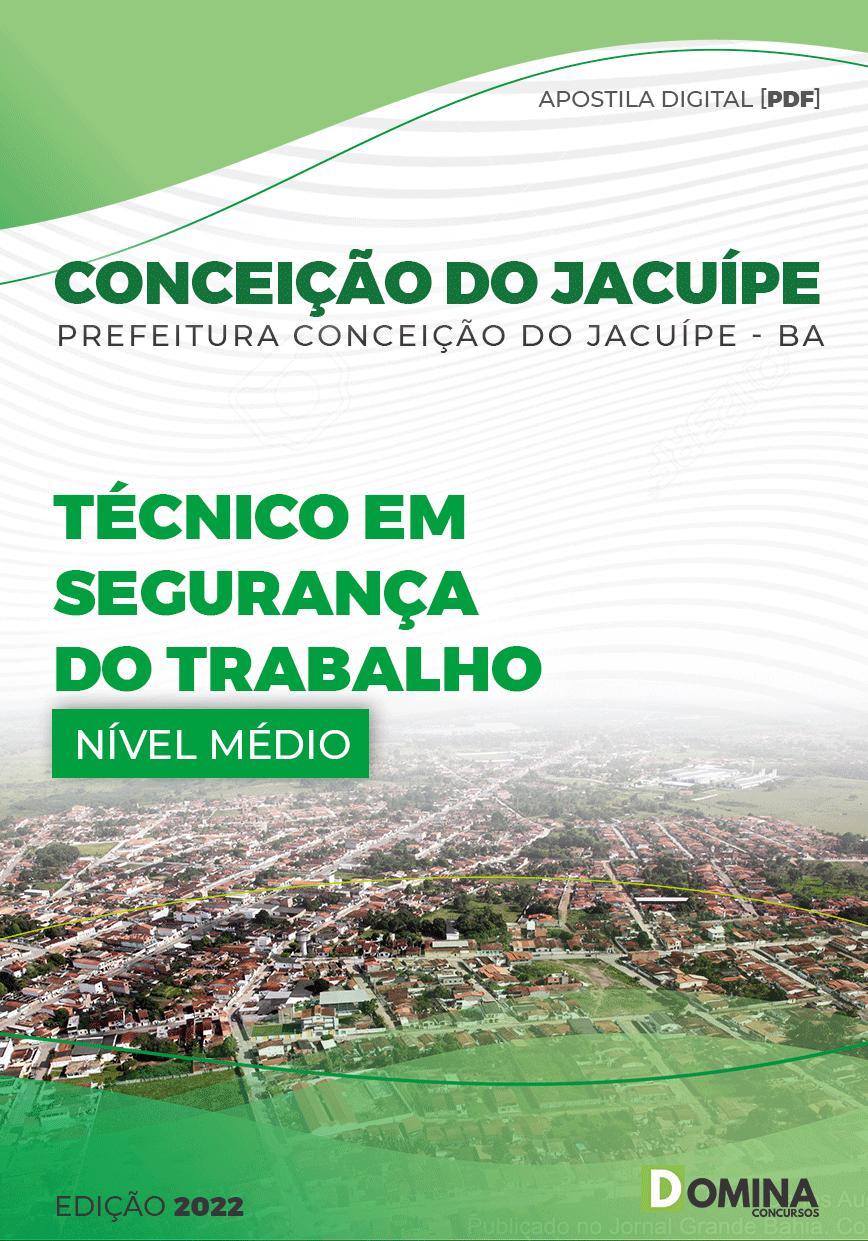 Apostila Pref Conceição Jacuípe BA 2022 Técnico Segurança Trabalho