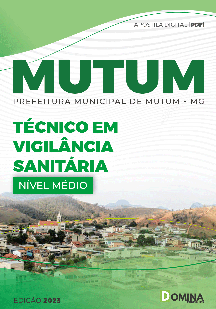 Apostila Pref Mutum MG 2023 Técnico Vigilância Sanitária