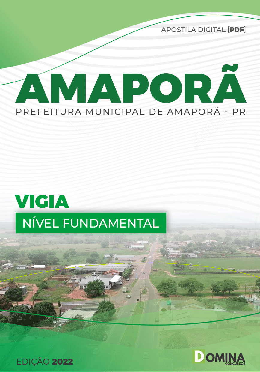 Apostila Digital Concurso Pref Amaporã PR 2022 Vigia