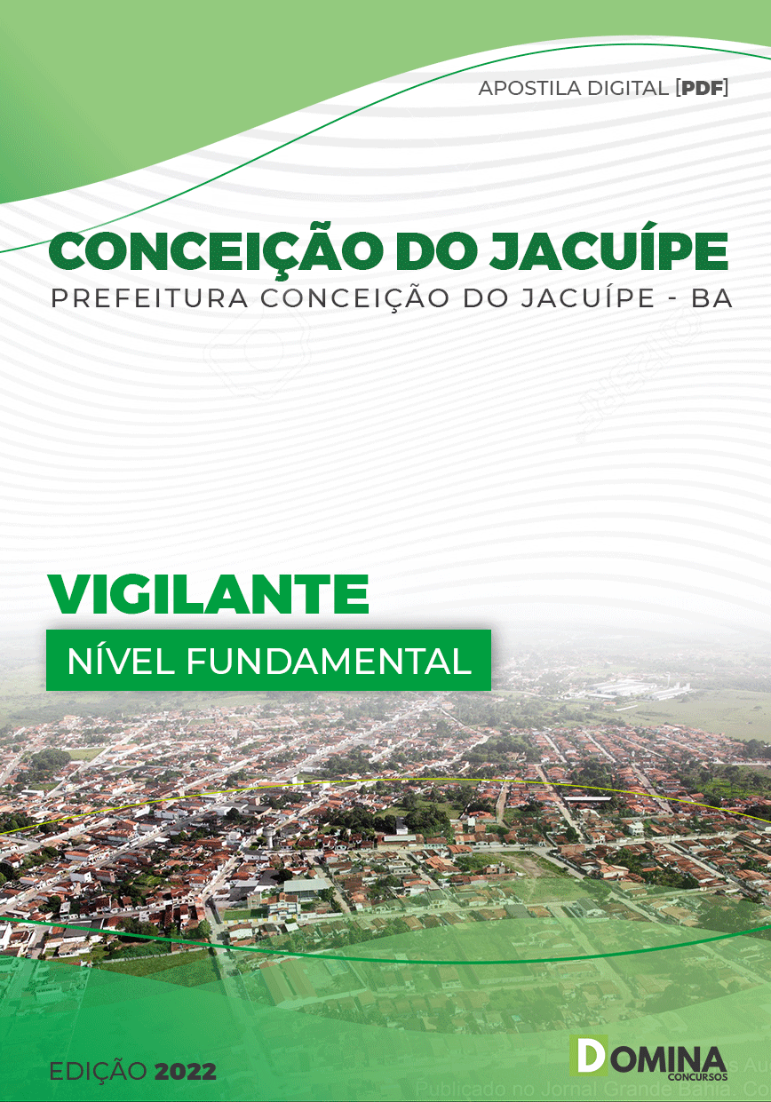 Apostila Pref Conceição Jacuípe BA 2022 Vigilante