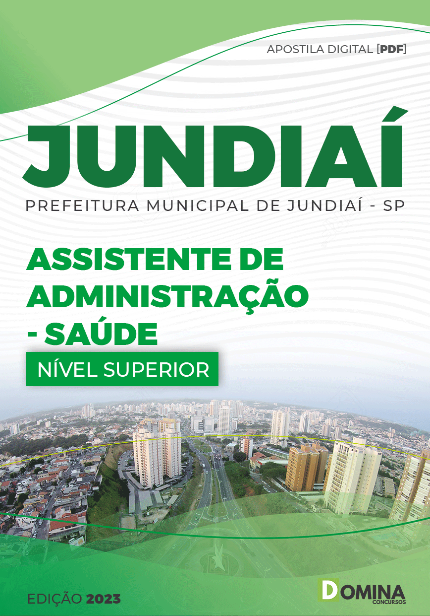 Apostila Pref Jundiai SP 2023 Assistente Administração Saúde