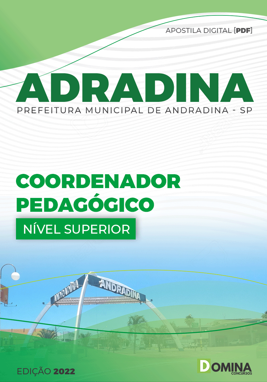 Apostila Pref Andradina SP 2022 Coordenador Pedagógico