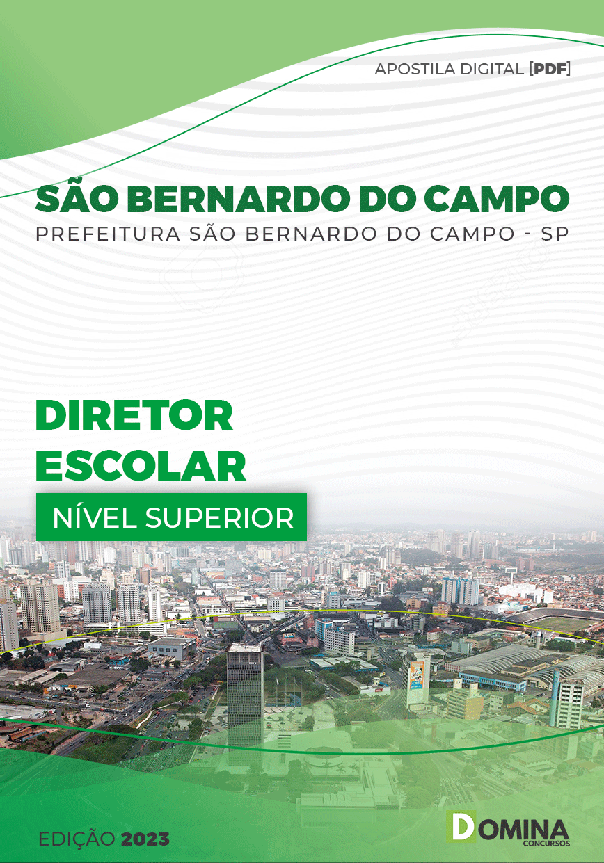 Apostila Pref São Bernardo do Campo SP 2022 Diretor Escolar