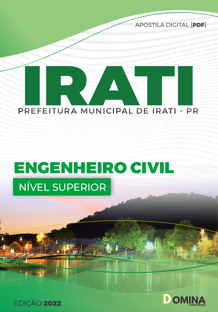 Apostila Concurso Pref Irati PR 2022 Engenheiro Civil