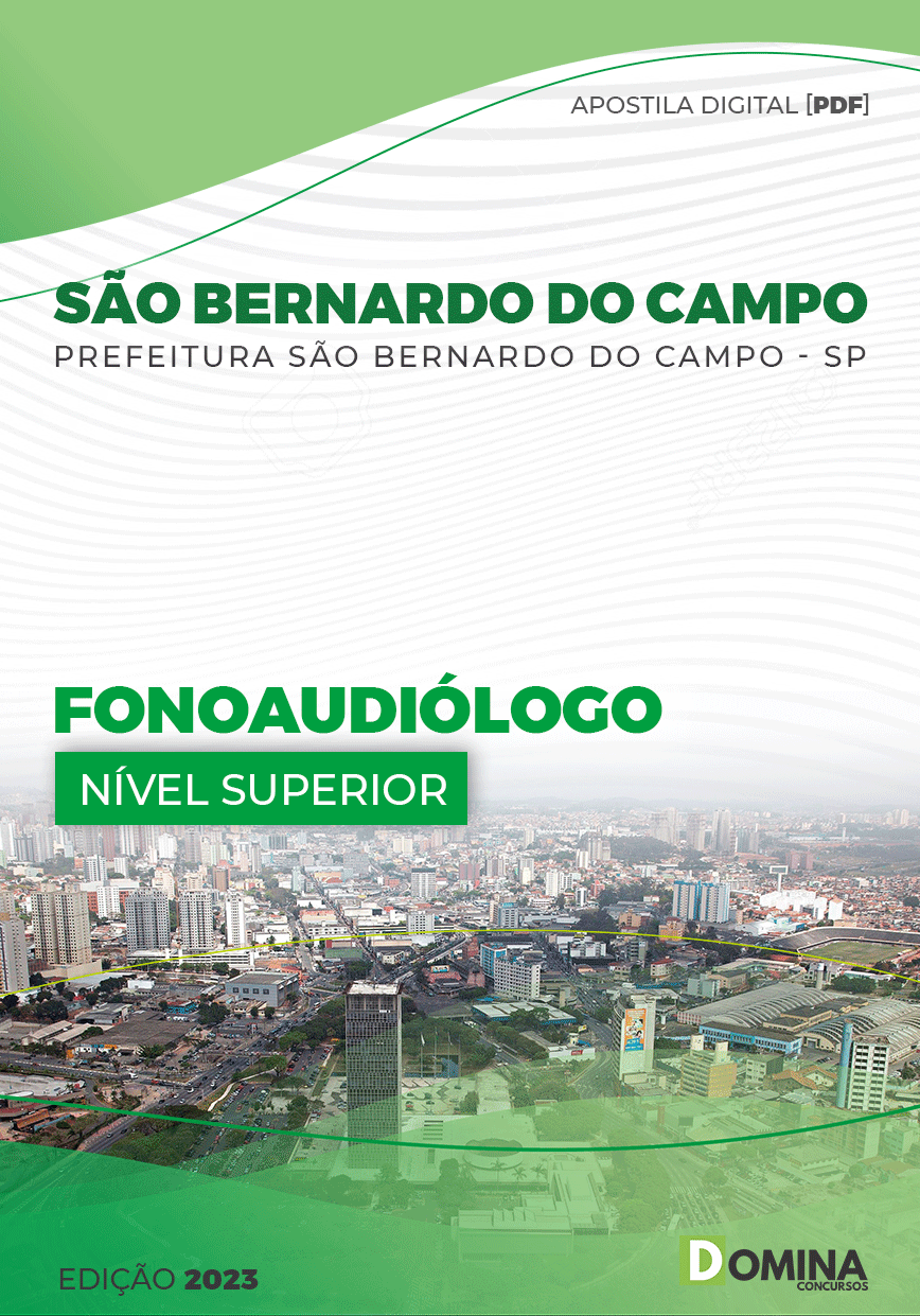Apostila Pref São Bernardo do Campo SP 2022 Fonoaudiólogo