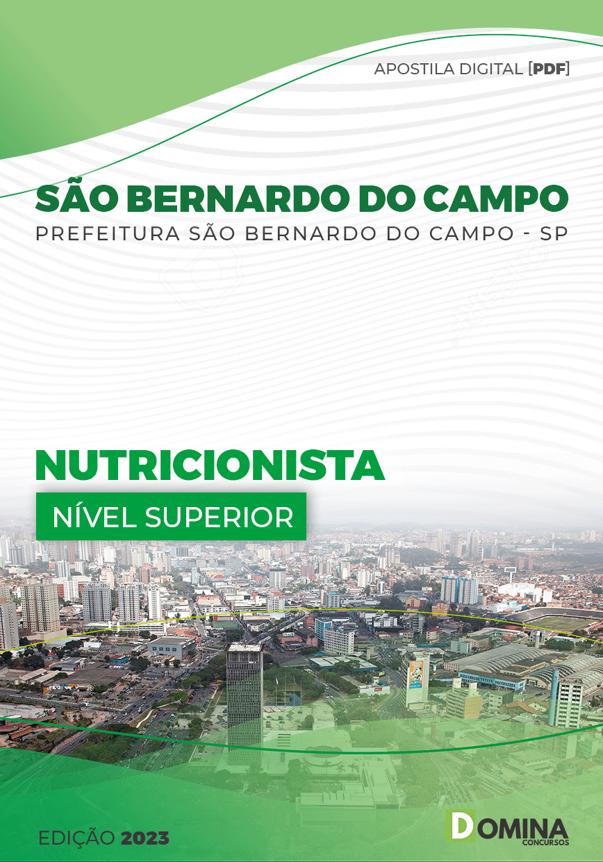 Apostila Pref São Bernardo do Campo SP 2022 Nutricionista