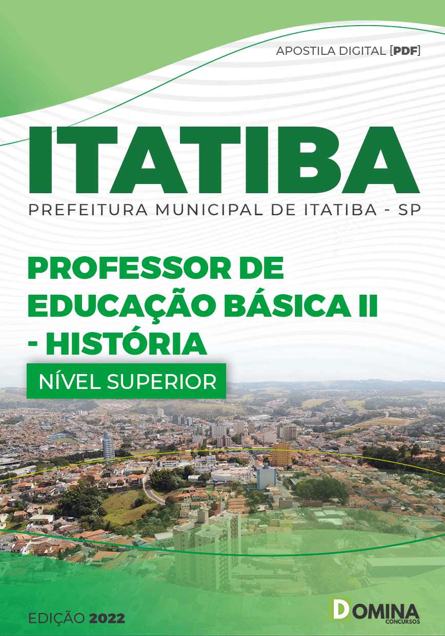 Apostila Pref Itatiba SP 2022 Professor Educação Básica II História