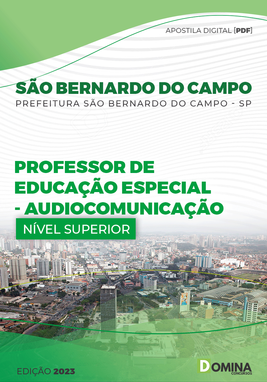 Apostila Pref São Bernardo Campo SP 2022 Professor Educ Especial