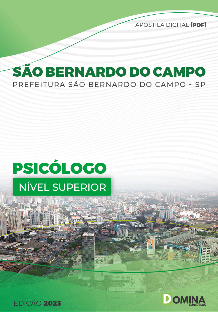 Apostila Pref São Bernardo do Campo SP 2022 Psicólogo