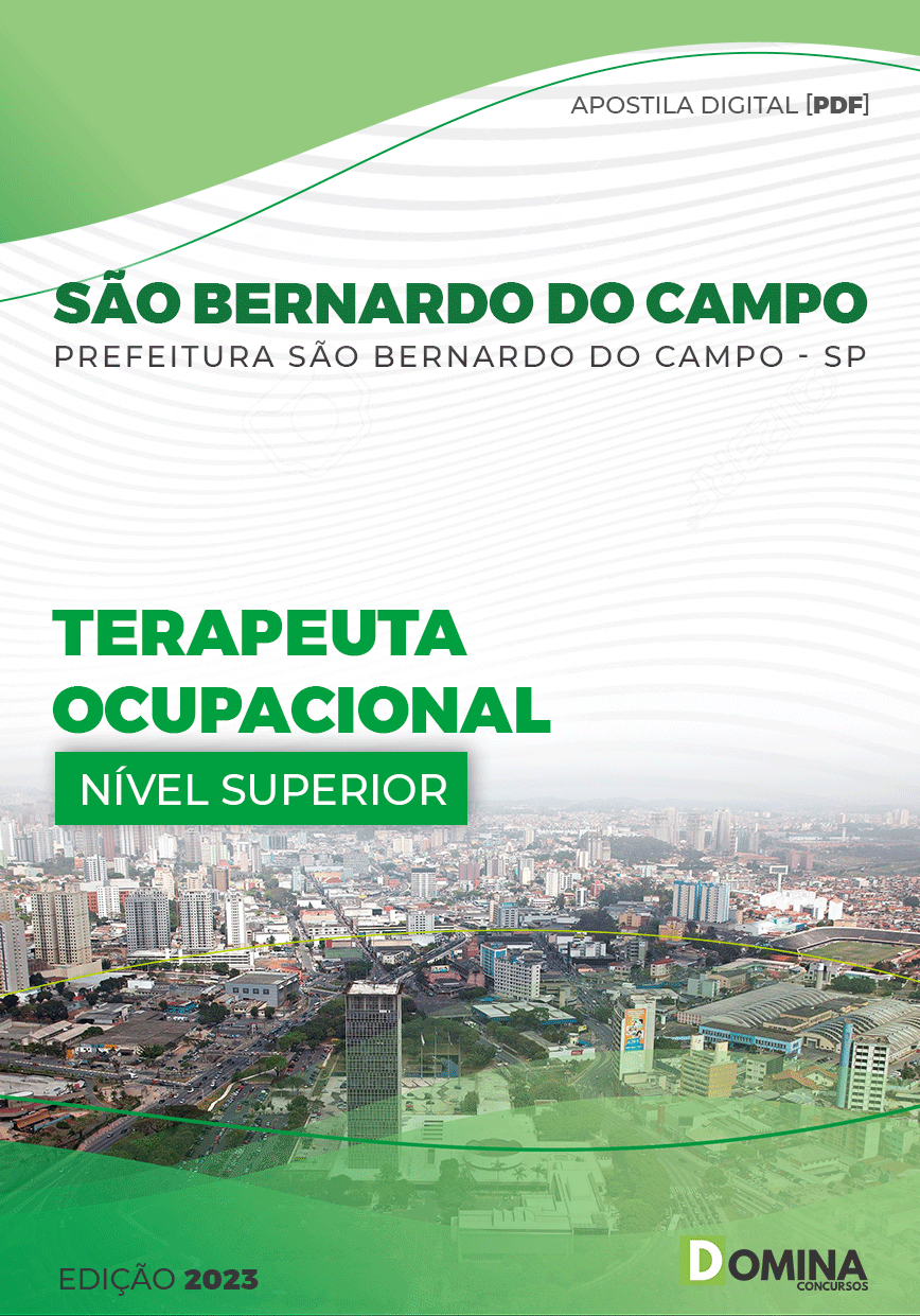 Apostila Pref São Bernardo Campo SP 2022 Terapeuta Ocupacional
