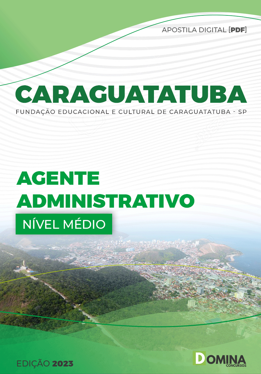 Apostila FUNDACC Caraguatatuba SP 2023 Agente Administrativo