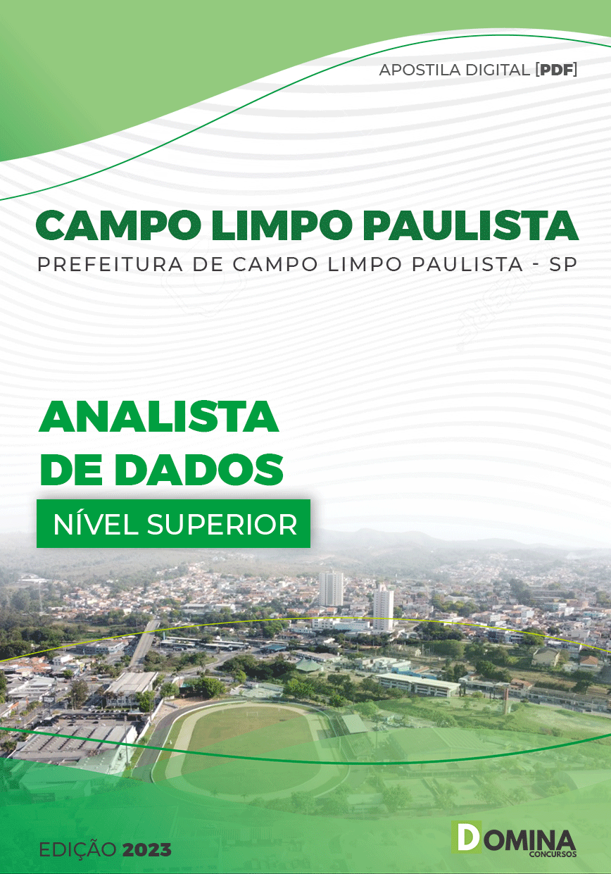 Apostila Pref Campo Limpo Paulista SP 2023 Analista Dados