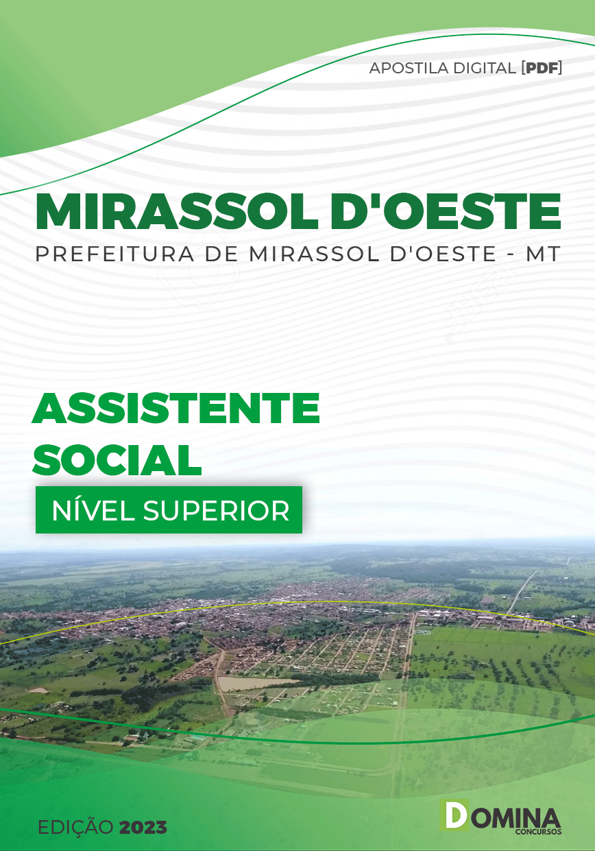 Apostila Pref Mirassol D’oeste MT 2023 Assistente Social