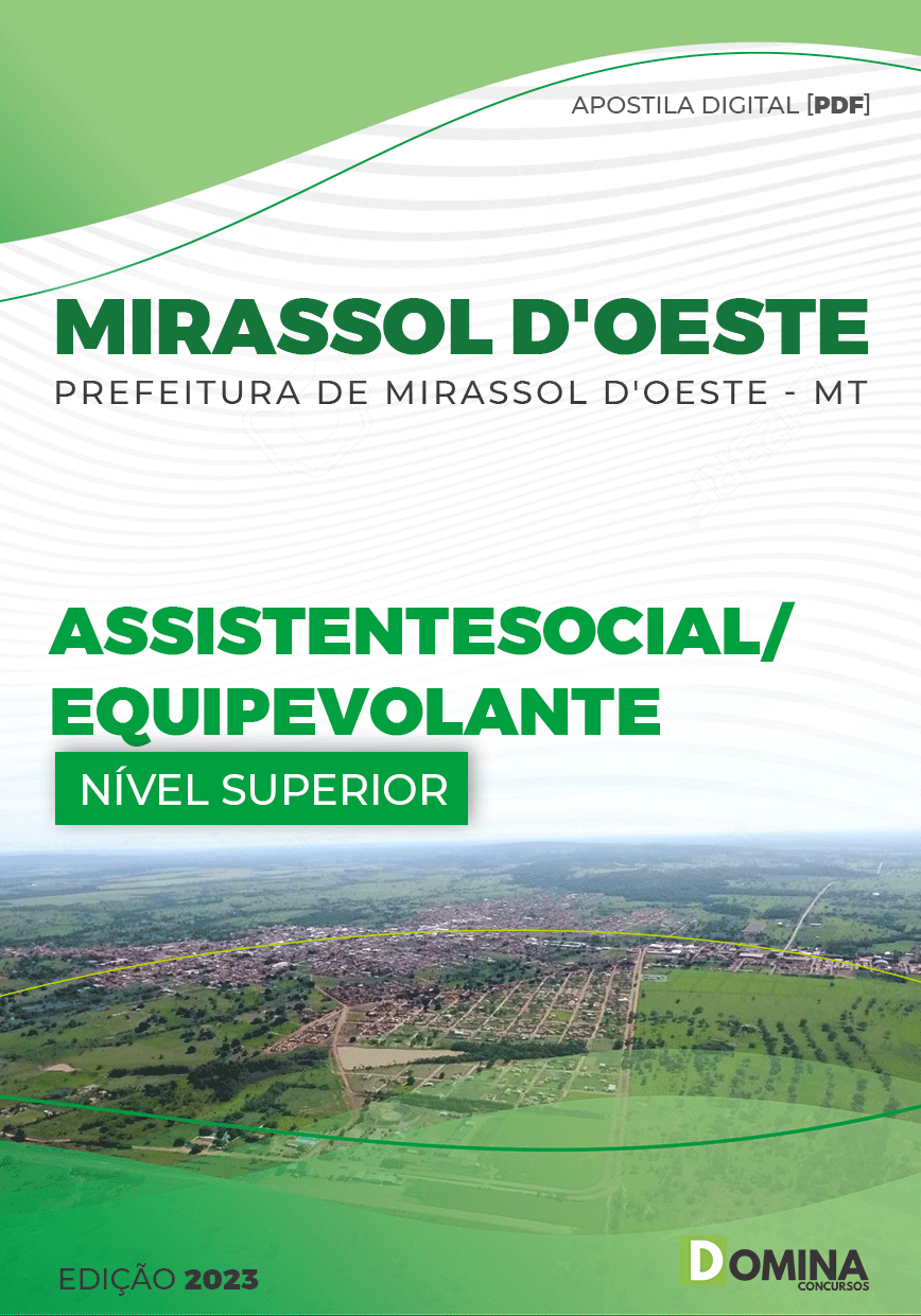 Apostila Pref Mirassol D’oeste MT 2023 Assistente Social Volante