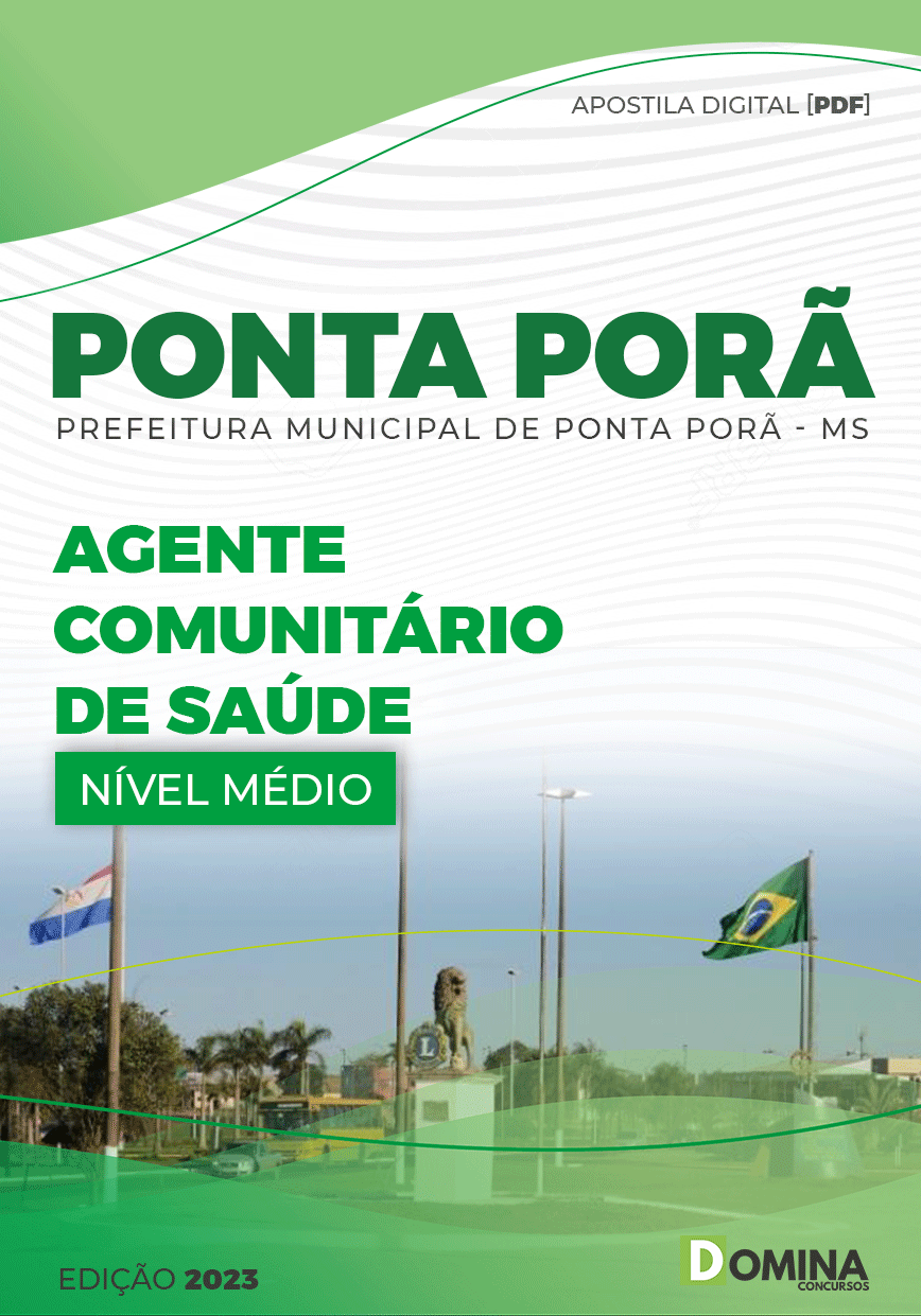 Apostila Pref Ponta Porã MG 2023 Agente Comunitário Saúde
