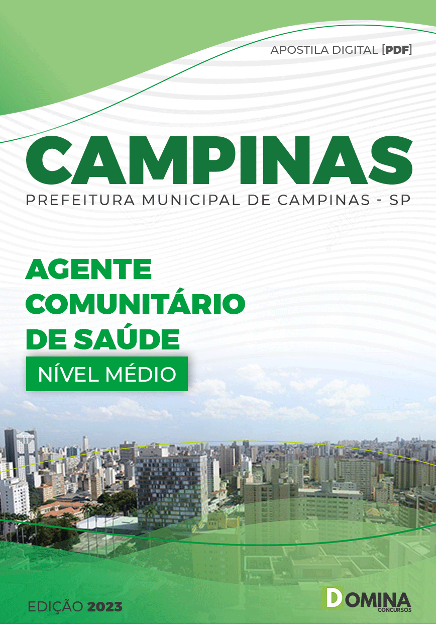 Apostila Pref Campinas SP 2023 Agente Comunitário Saúde