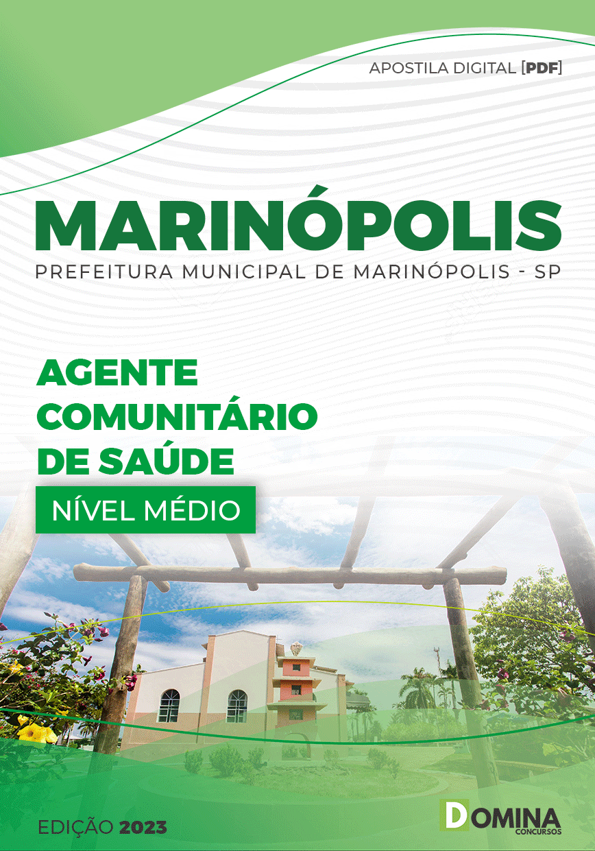 Apostila Pref Marinópolis SP 2023 Agente Comunitário Saúde