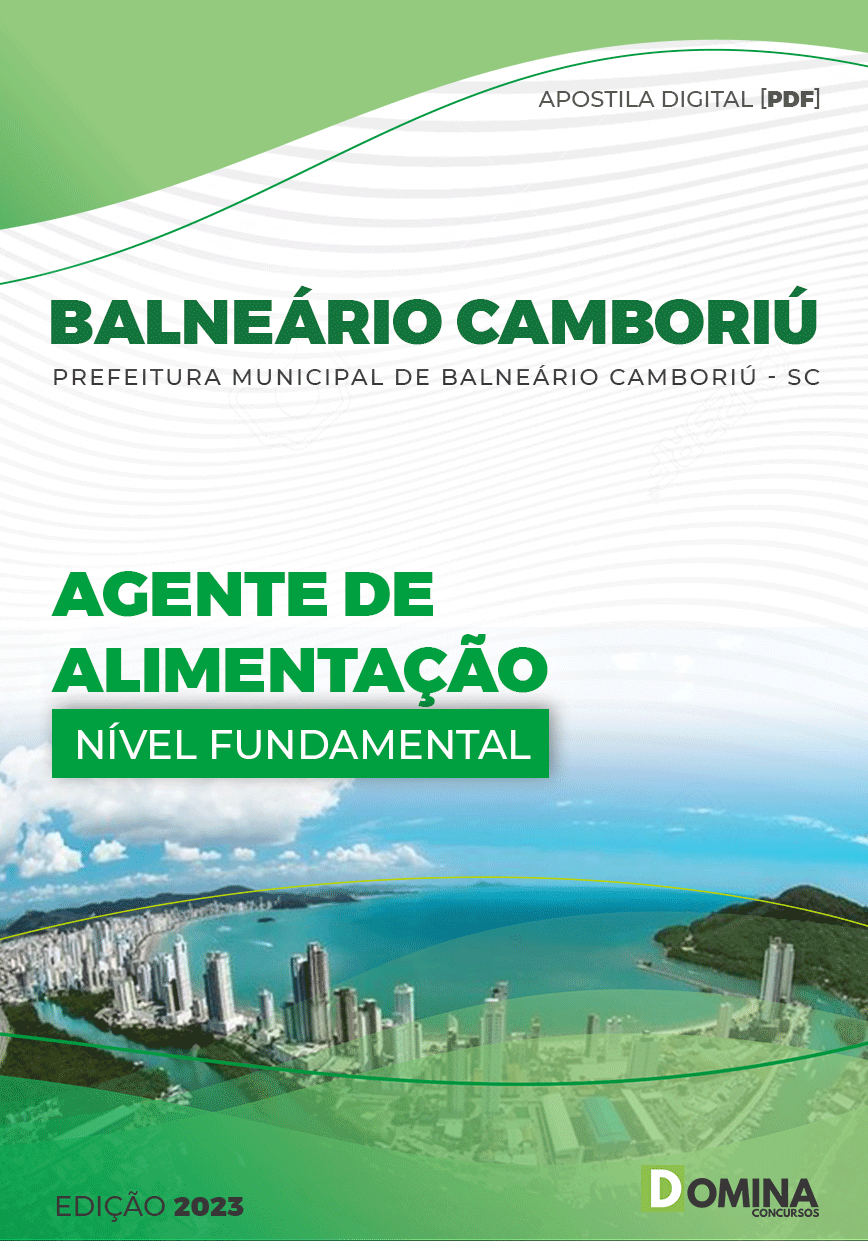 Apostila Pref Balneário Camboriú SC 2023 Agente Alimentação