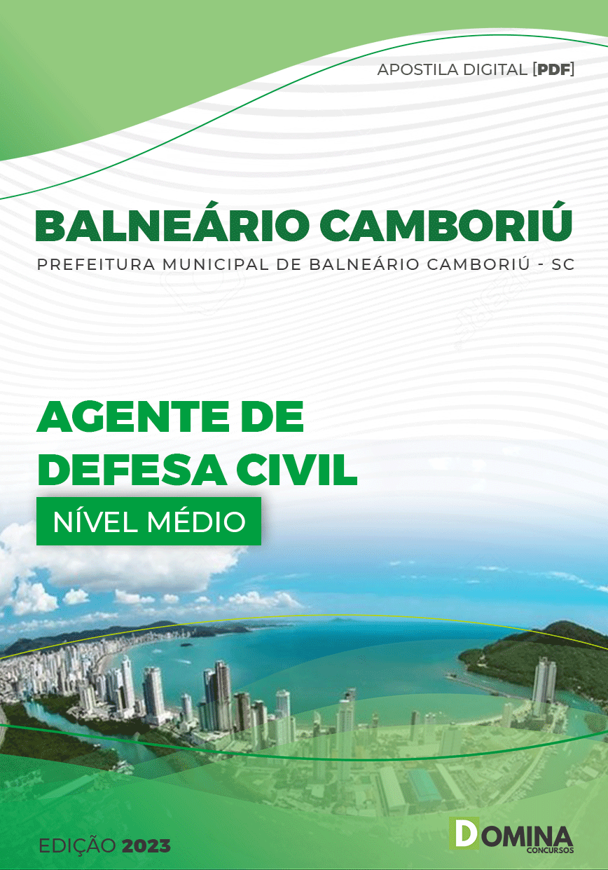 Apostila Pref Balneário Camboriú SC 2023 Agente Defesa Civil