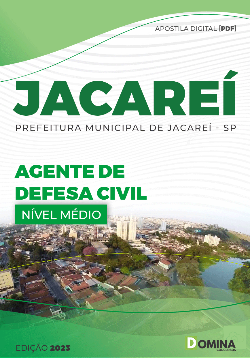 Apostila Concurso Pref Jacareí SP 2023 Agente Defesa Civil