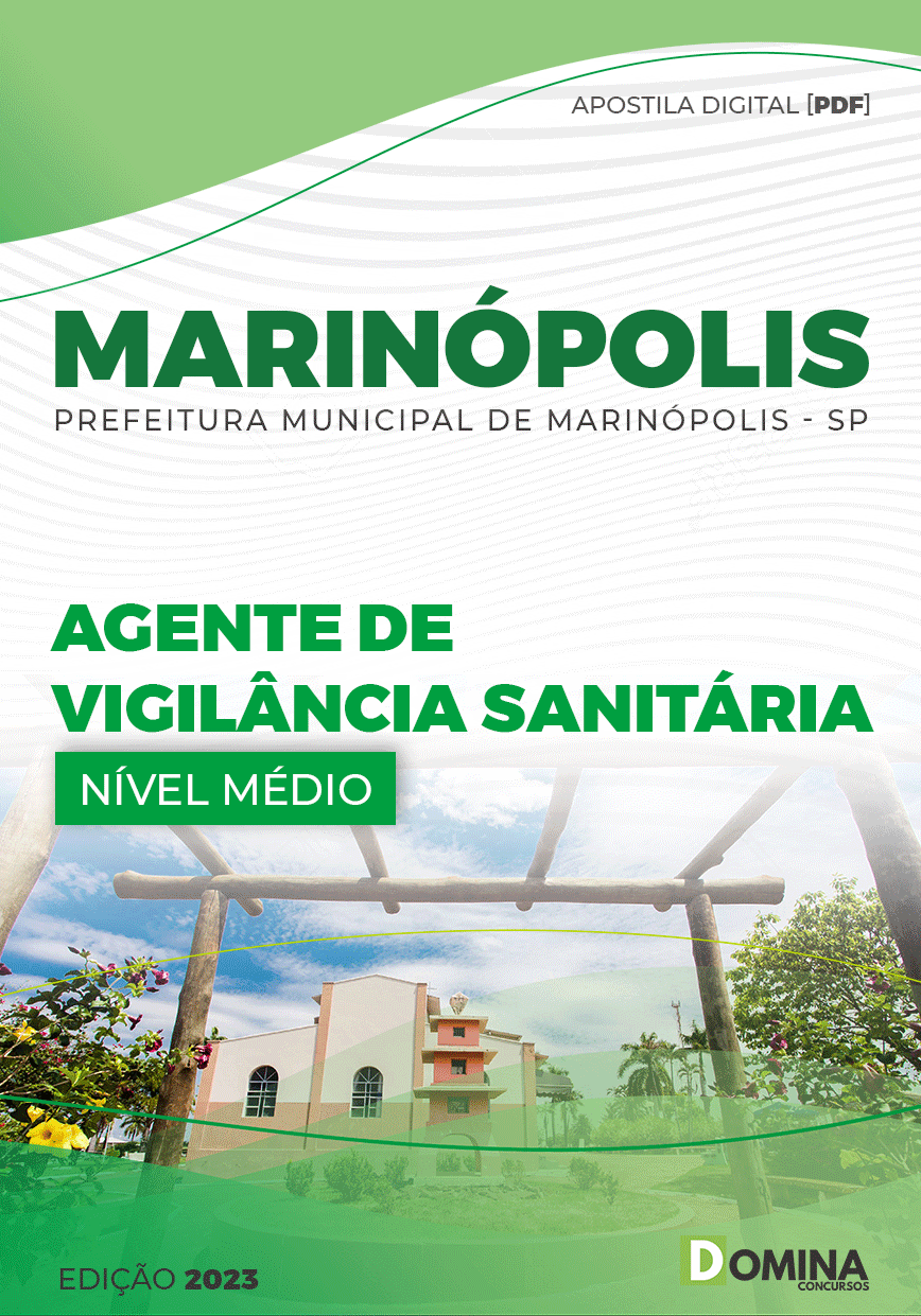 Apostila Pref Marinópolis SP 2023 Agente Vigilância Sanitária