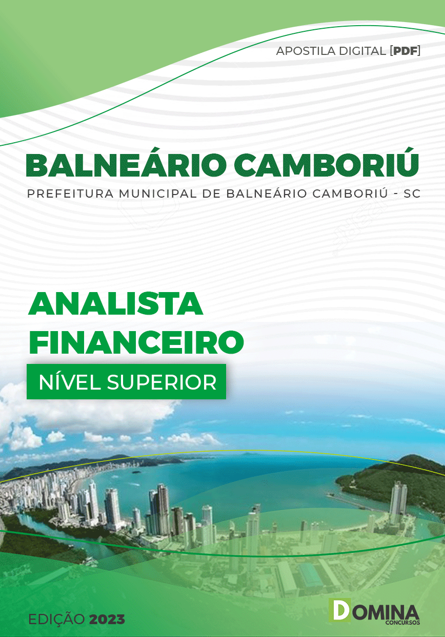Apostila Pref Balneário Camboriú SC 2023 Analista Financeiro