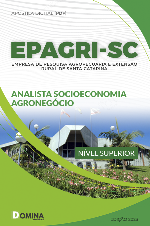 Apostila EPAGRI SC 2023 Analista Socioeconomia Agronegócio