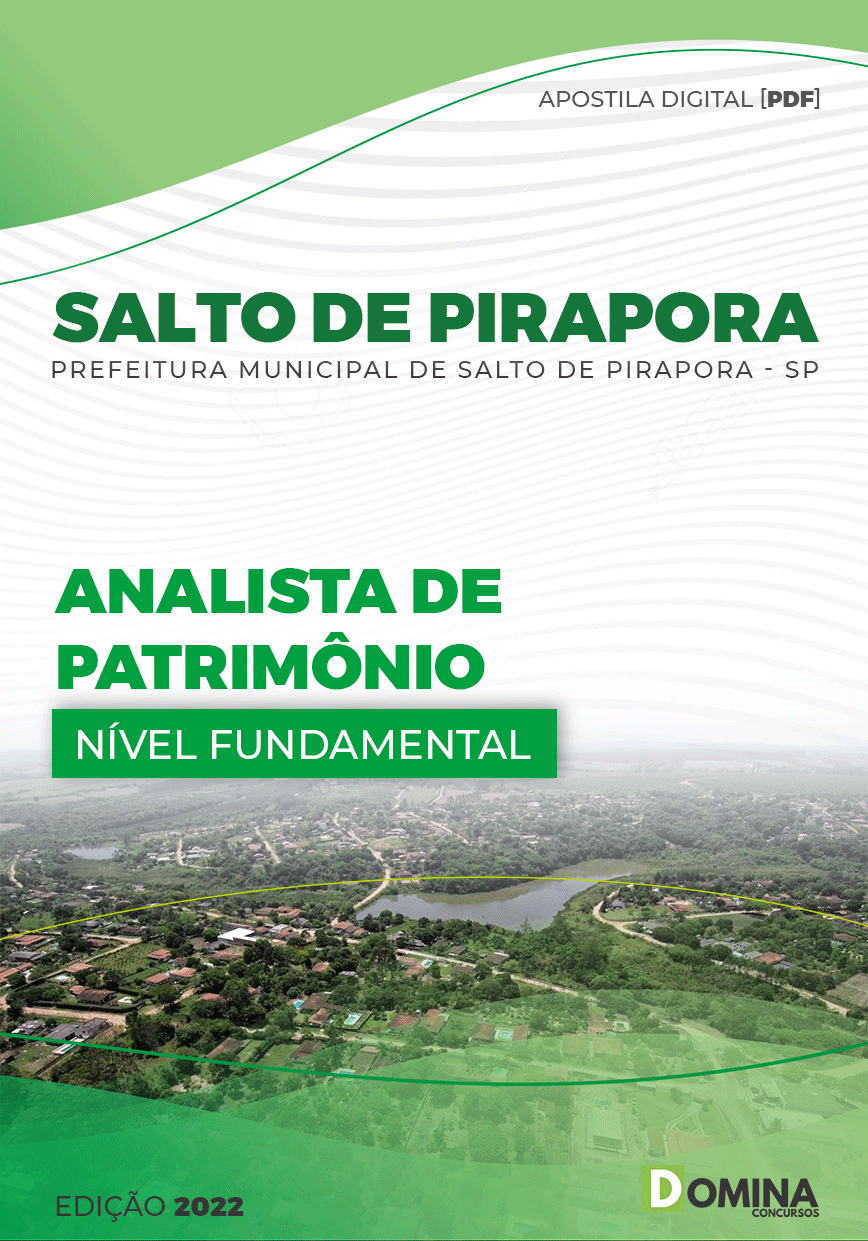 Apostila Pref Salto Pirapora SP 2022 Analista Patrimônio