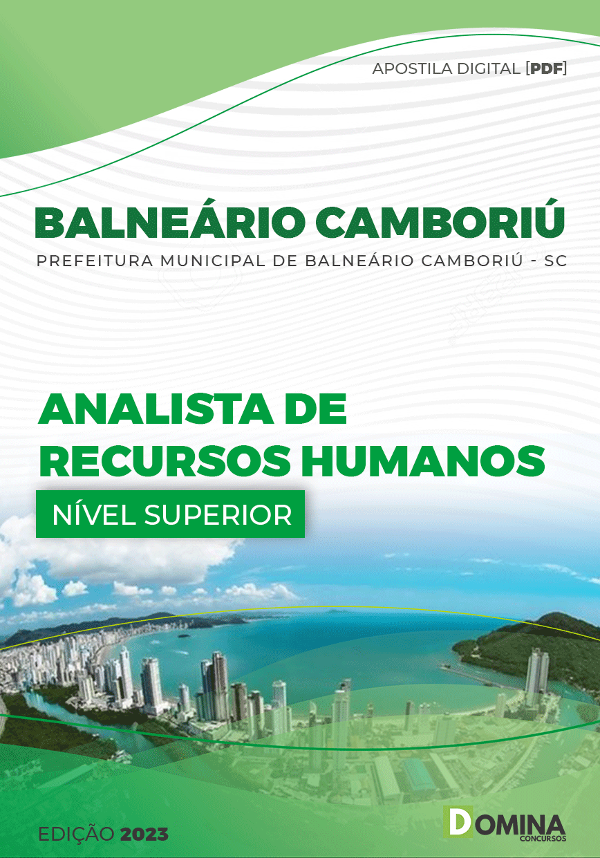 Apostila Pref Balneário Camboriú SC 2023 Analista Recursos Humanos