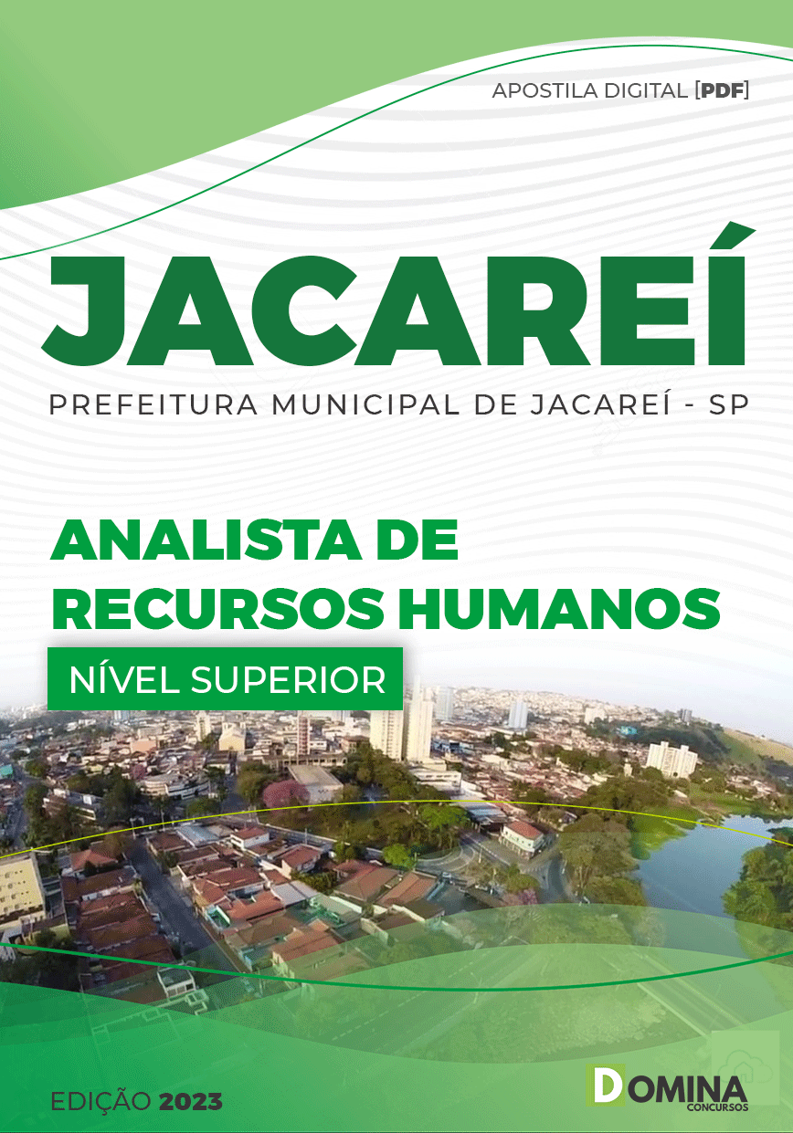 Apostila Pref Jacareí SP 2023 Analista Recursos Humanos