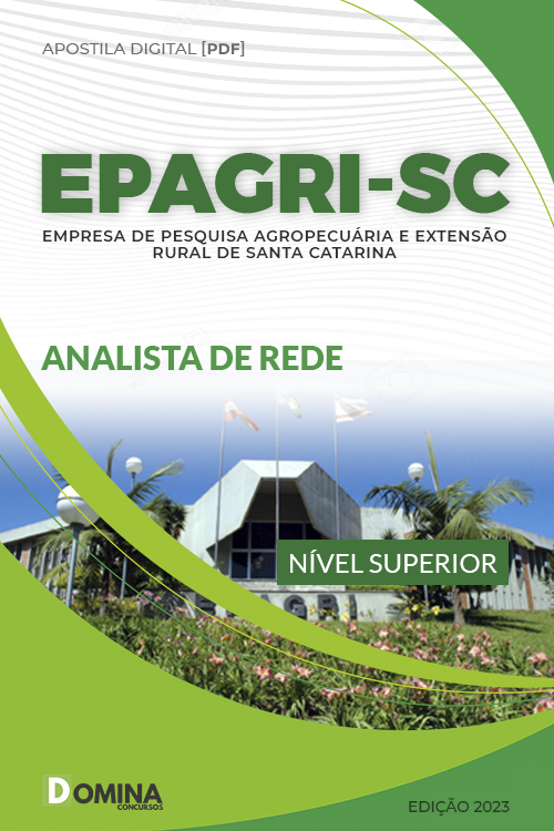 Apostila Digital Concurso EPAGRI SC 2023 Analista Redes